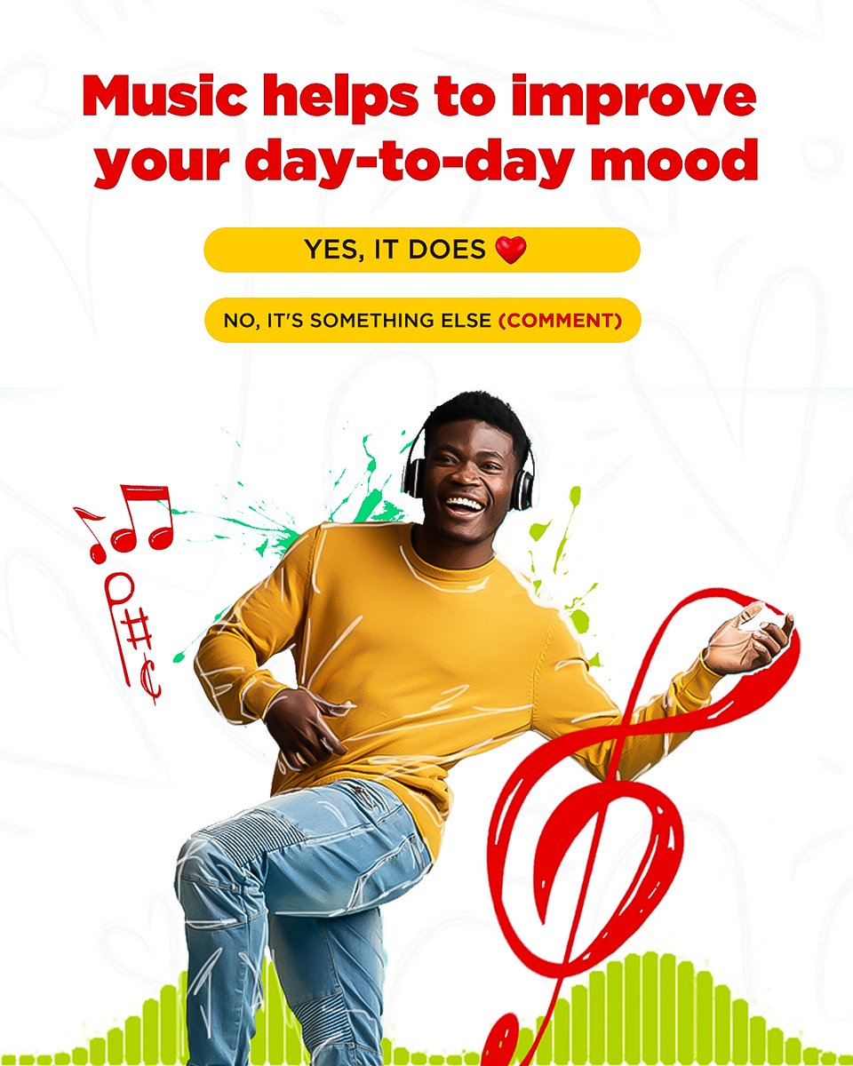 JMMBGroupJA's tweet photo. What's your daily mood-booster source? π€
Like β€οΈ if it's music.
Leave a comment π¬ if it's something else.
#JMMB
#JMMBTrivia https://t.co/SgEgDPVI6y