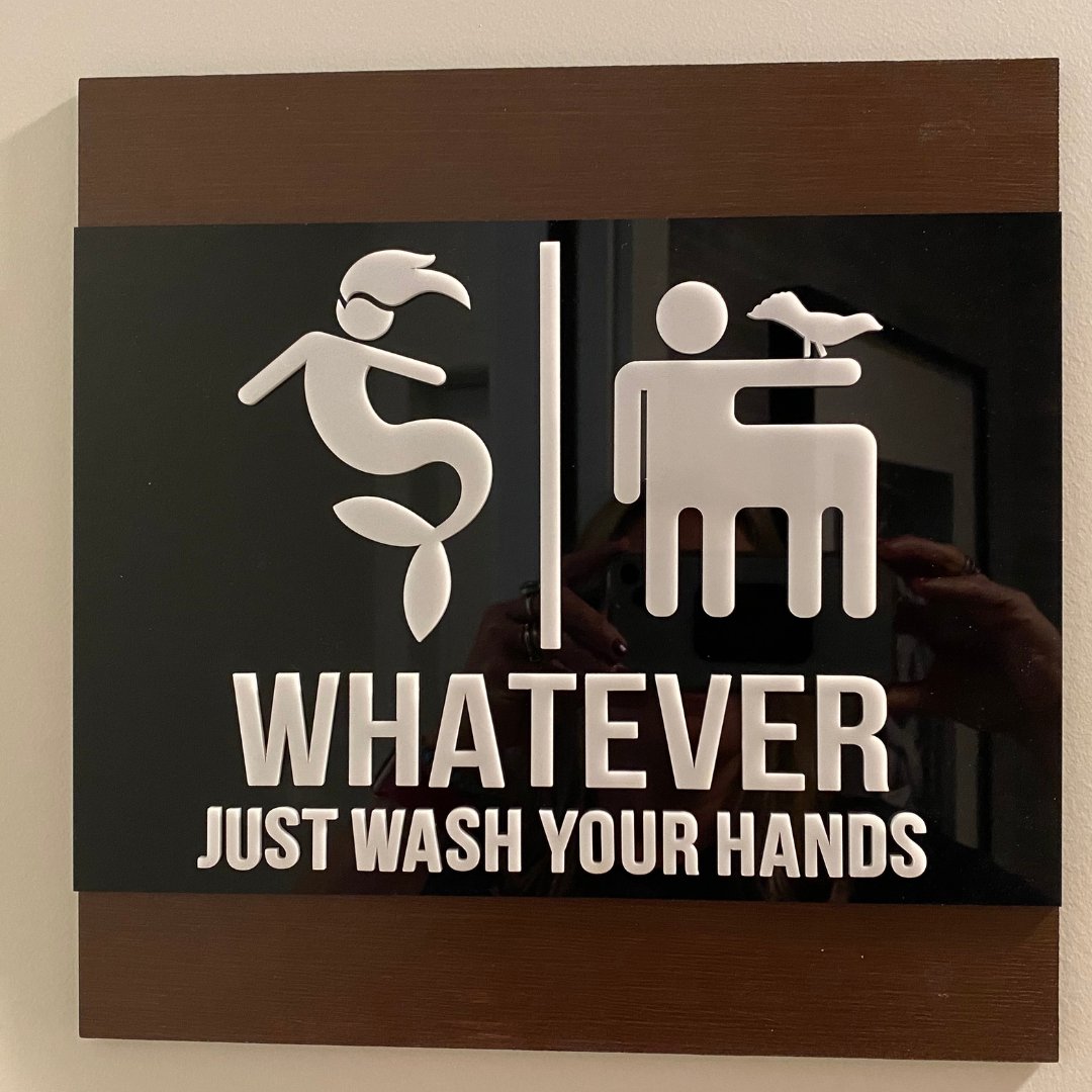 JKMktg's tweet photo. Whatever. 👑 We love this inclusive sign spotted at La Perdignus Wine at Tin City in Paso Robles.  ❤️ Give them a follow at @laperdignuswine @tincitypasorobles
.
.
.
.
#marketingforgood #smallbiz #startup #enrepreneur #signsofinstagram #sign #pride #tincity #laperdignuswine https://t.co/MYR0MCm6qs