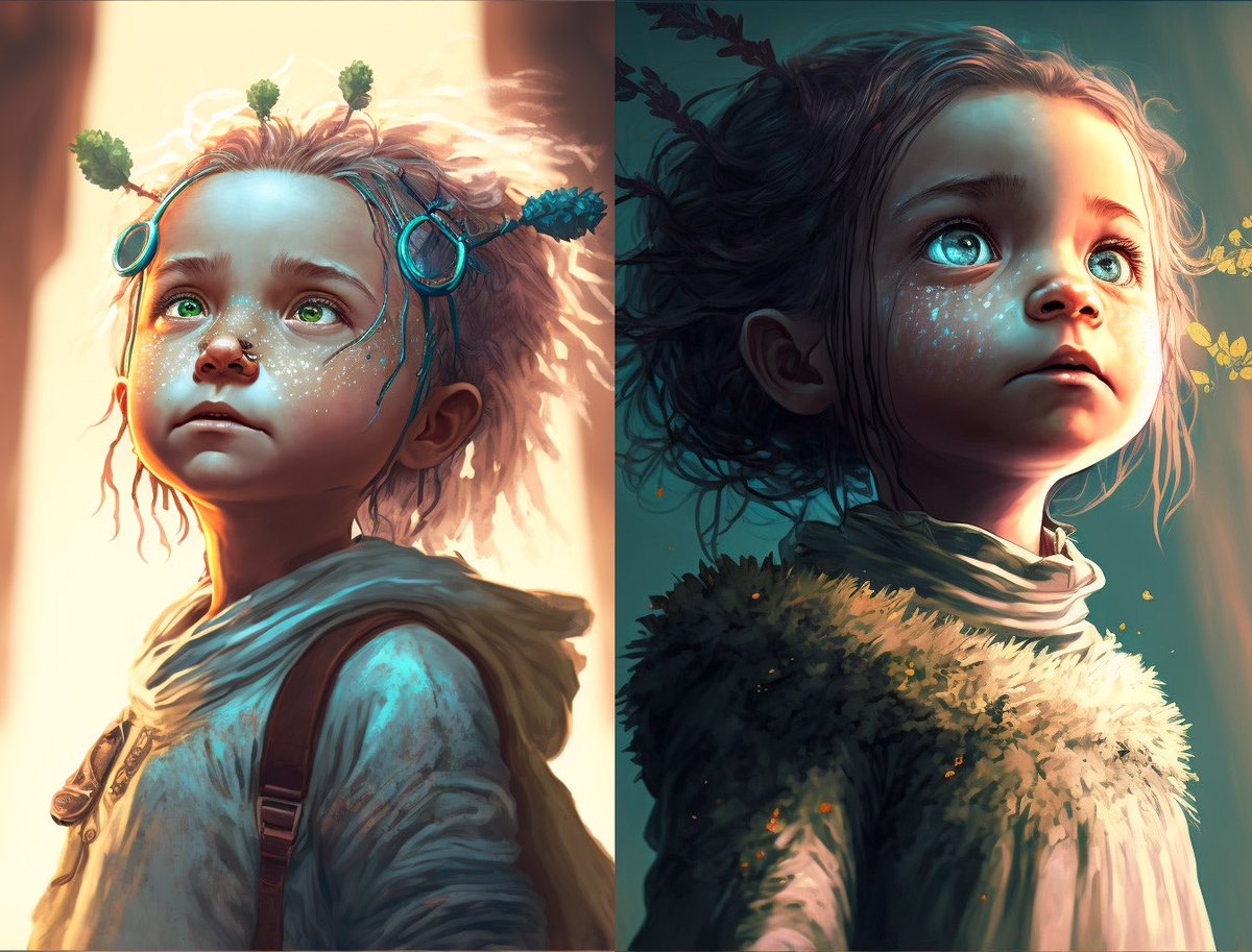 Happy Friday!
Meet the Pasirians
From Script to Page: page 5
 
250 MILLION YEARS BEFORE THE END

At the dawn of the AGE OF INNOCENCE, THE PASIRIANS, the first children of Free Will, were born
#writerscommunity 
#midjourney #comicbookcommunity #angaltentara #Pasirians