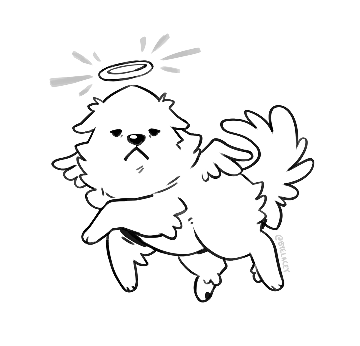 byelacey's tweet photo. "the great pyrenees is an angelic floof" 👼🐻‍❄️

expectation vs reality https://t.co/Q3wKOUUXv1