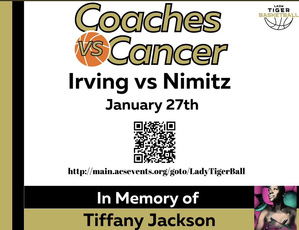 Come out and support the @ladytigerball vs. Nimitz tonight. It’s an eventful night, the Lady Tigers have their senior night and #CoachesVsCancer game. 🐯💛