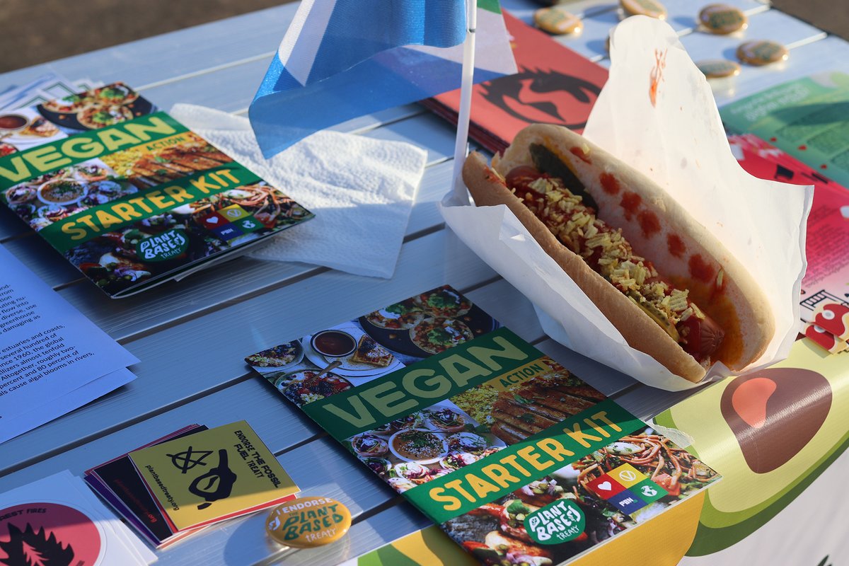 The Plant Based Treaty Tbilisi team collaborated with <a href="/vgn/">VGN</a>.georgia in Batumi on the coast of the Black Sea to give out free vegan hot dogs by @vrinda_foods as well as fliers about animal rights &amp; the impacts of animal agriculture on the climate. 💚🌱🌭