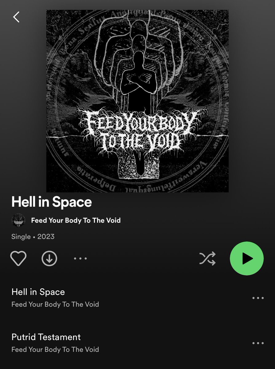 itzachad's tweet image. My best friends released new music today, and if you’re into pulverizing death metal touched up by the great @taylorxyoung then please check our FEED YOUR BODY TO THE VOID