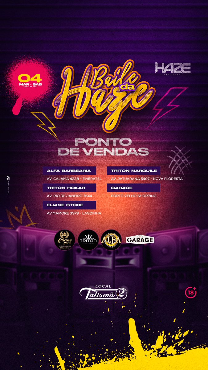 Hazeproducoes1's tweet photo. Tabela de valores e pontos de vendas do baile da Haze
Pista R$50,00
Camarote individual R$120,00
⚠️lembrando que os ingressos são limitados⚠️ https://t.co/86ZUj9hLvo