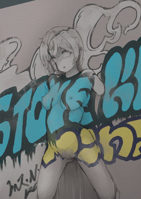 壁埋め少女に落書きすることが流行っているらしい 