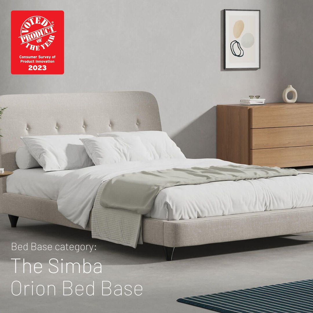 SimbaSleep's tweet photo. We're proud to announce not just one but TWO winners in the @poy_UK awards, for our Simba Hybrid Firm Pillow and Orion Bed base!
Winner Bed and Bedding category. Survey of 10,000 people by Kantar
#simbasleep #productoftheyear2023 #awards #comfort #bedbase #pillow #bedding https://t.co/t5QhdQA7hF