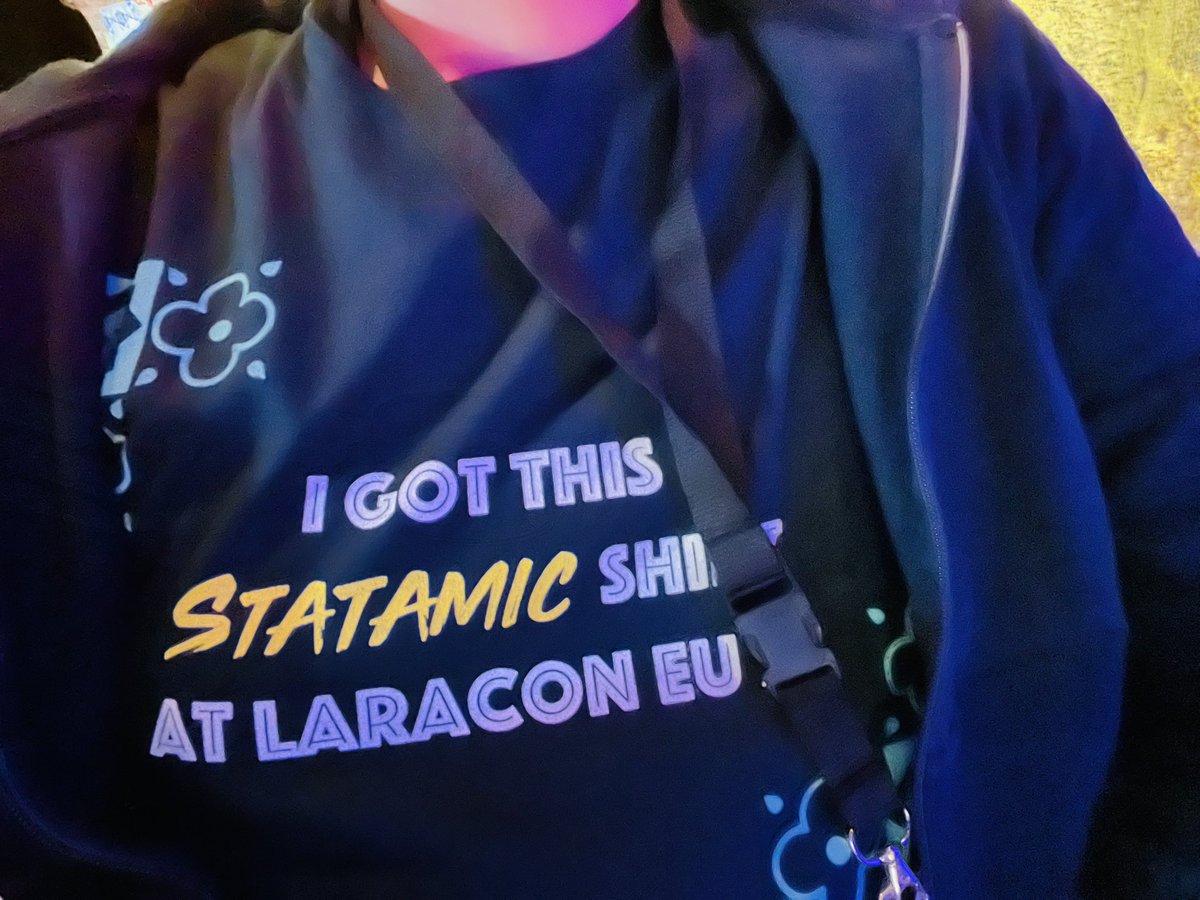 leganz's tweet photo. The real reason i attended laracon @statamic ☺️ https://t.co/lV0BGh8i5w