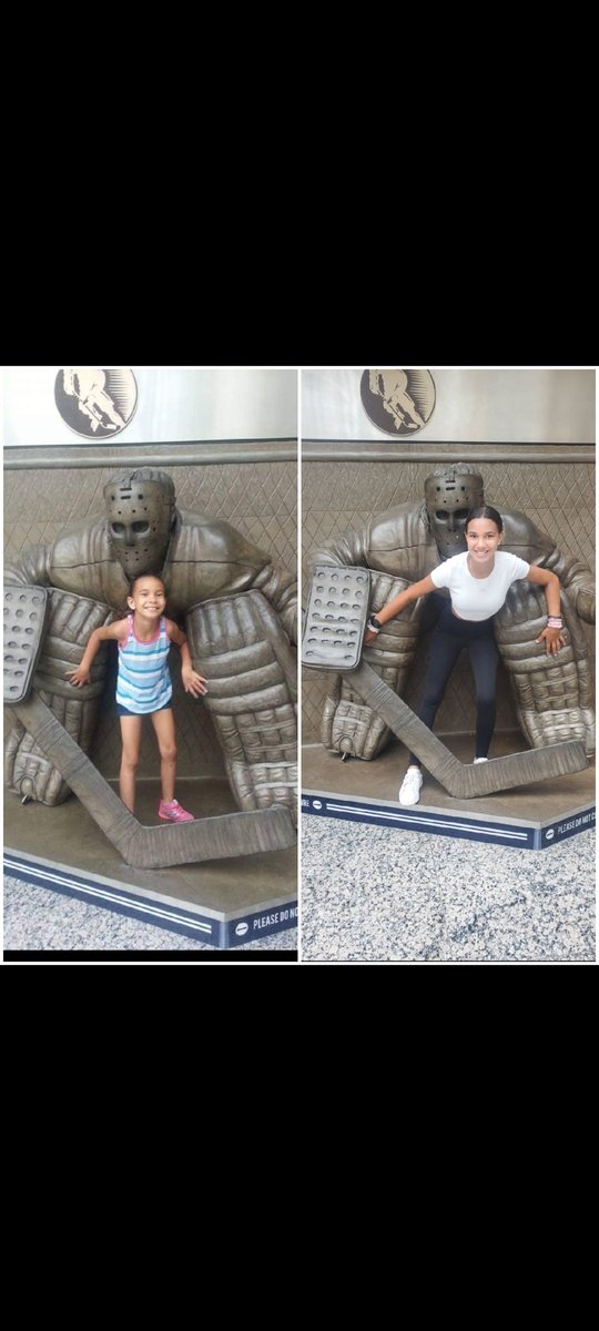 asheppard13's tweet photo. @TheFordFANatic @FordCanada Hockey life! My 2 goalies many years apart at the Hockey Hall of Fame...and both of them before they became goalies, going for a skate with my brother ❤️ #thefordfanatic https://t.co/HYH26MVLnI