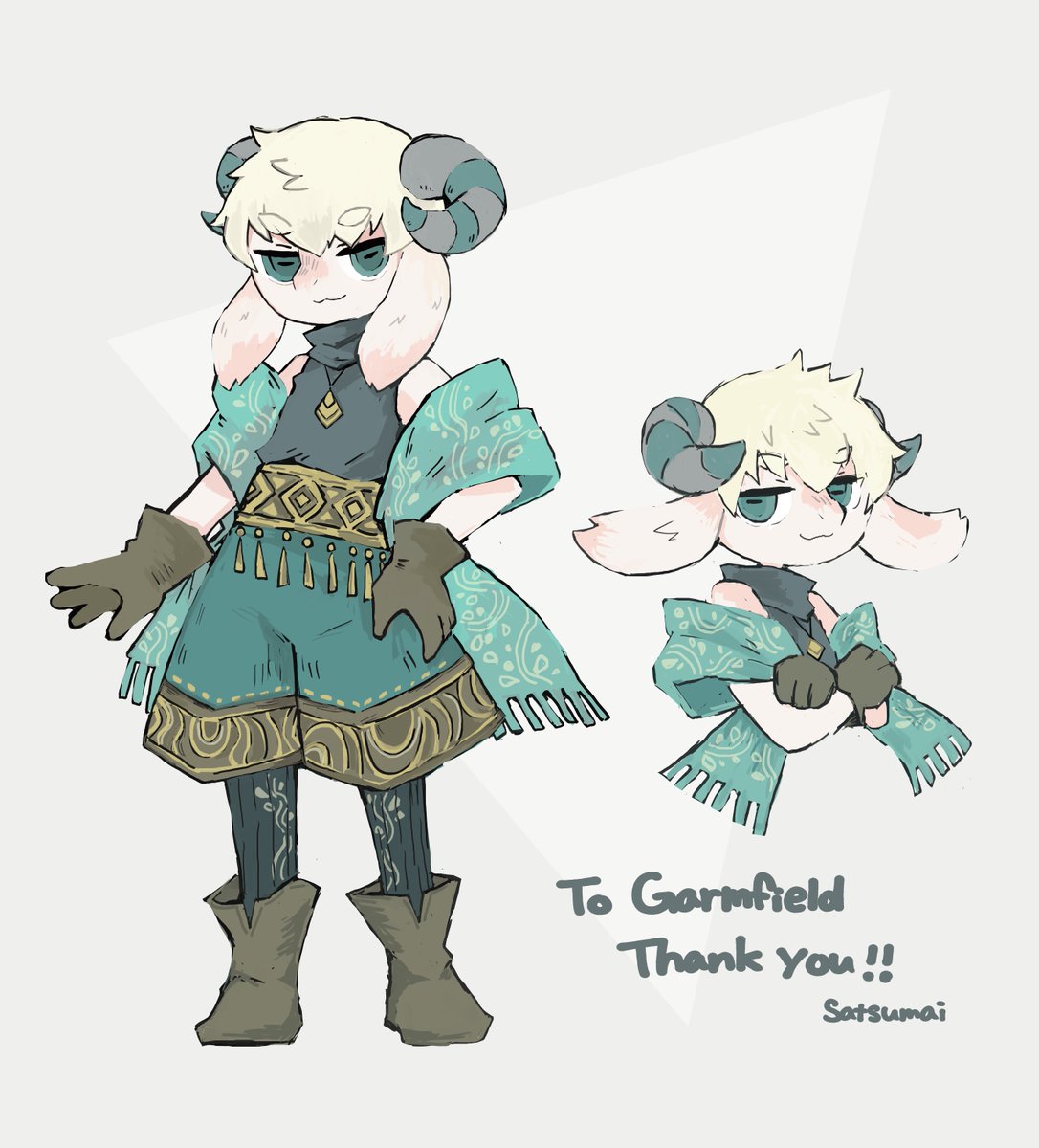 「Thank you for the request!! #Skeb #Commi」|薩摩井 / いも天のイラスト