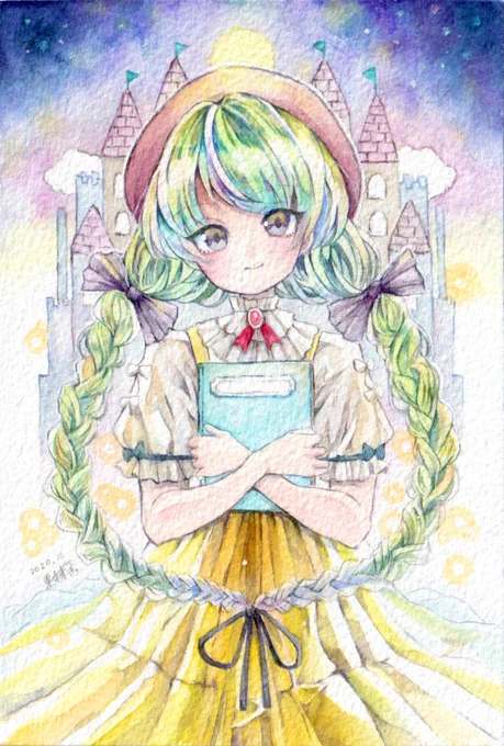 (久しぶりにこんな感じのストレートに可愛らしい絵が描きたいな) 