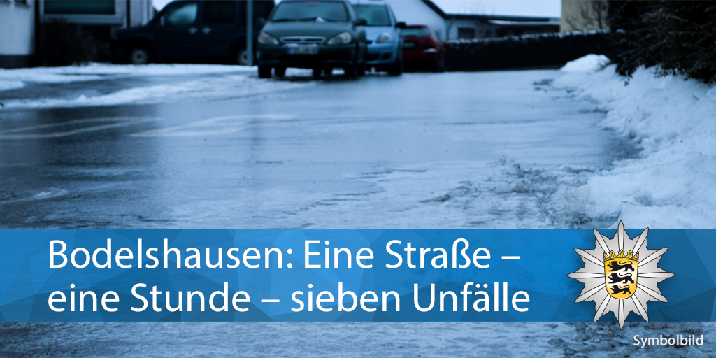 PolizeiRT's tweet image. 💥❄🚗🚐 

#Tübingen

Wegen #Glatteis gab es am Freitagmorgen innerhalb kürzester Zeit auf einer abschüssigen Straße in #Bodelshausen gleich 7 #Unfälle.
 
1x Leichtverletzter 
Gesamtschaden: über 40.000 €.
 
Alle Infos: presseportal.de/blaulicht/pm/1…