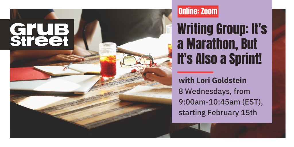 A writing secret: you don't have to do it alone! Learn the joys of camaraderie and accountability in my <a href="/GrubWriters/">GrubStreet</a> *REMOTE* class, starting Feb. 15!
#amwriting #amrevising #amediting #WritingCommmunity #writersoftwitter 
bit.ly/3Rb1QNG