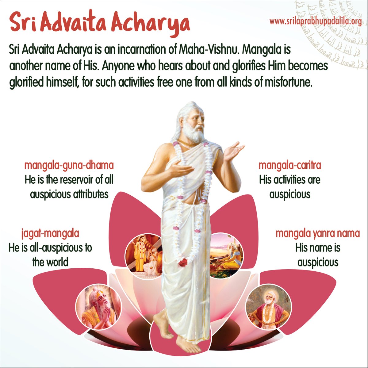 prabhupadalila's tweet photo. Visnu-Tattva Spreading the Bhakti-Cult

Srila Prabhupada reveals the wonderful glories of Acarya of how is he recognised by Kṛṣṇa?

Read More Here👇:
https://t.co/K4sNUqiQ9N

#Advaita #Acarya #avirbhava #splila #srilaprabhupada #iskcon #prabhupada #shantipur #mayapur #tovp https://t.co/ggF910BuNc