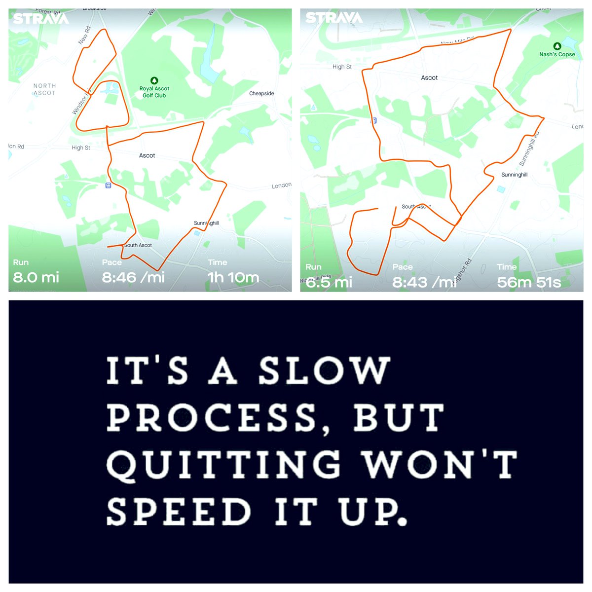 Solid couple of days in the bank and a long run on Sunday will see a great week of running in the books. Feeling like progress is being made. Slowly but surely 👍🏼🏃🏼‍♂️ #runner #running #run #runcoach #healthy #keepatit