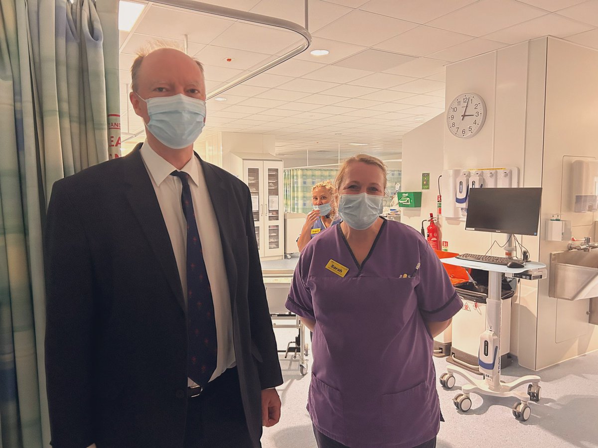 Dave ๐ (@drfrocester) on Twitter photo Great privilege to meet <a href="/CMO_England/">Professor Chris Whitty</a> today as he visited <a href="/gloshospitals/">Gloucestershire Hospitals NHS Foundation Trust</a>
Thank you for visiting our ICU team <a href="/GHFT_DCC/">GHFT Critical Care</a> and seeing some of the amazing work we do Great privilege to meet <a href="/CMO_England/">Professor Chris Whitty</a> today as he visited <a href="/gloshospitals/">Gloucestershire Hospitals NHS Foundation Trust</a>
Thank you for visiting our ICU team <a href="/GHFT_DCC/">GHFT Critical Care</a> and seeing some of the amazing work we do