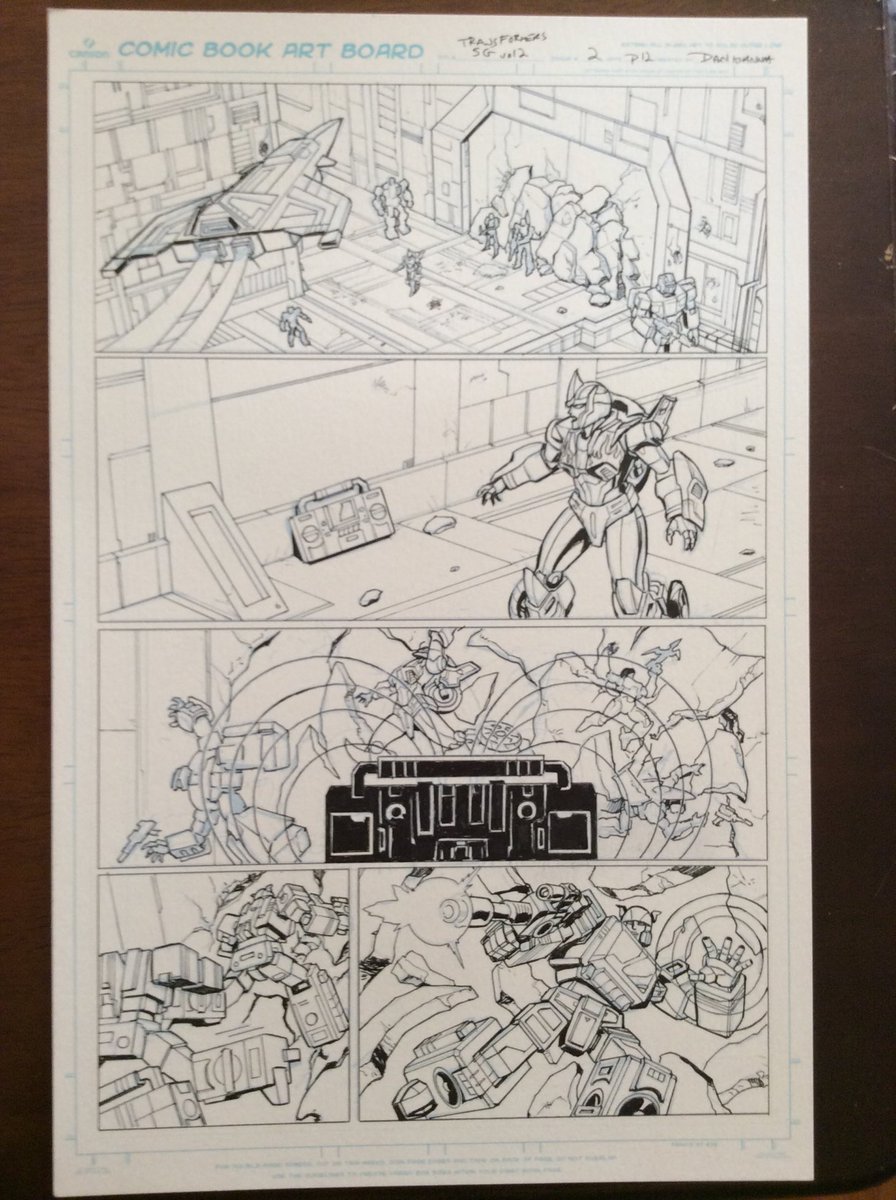 I’ve put up some original artwork from Shattered Glass vol 2#2 ( Blaster spotlight) up on eBay so if any art collectors would like to check out the auctions: ebay.com/itm/Transforme…