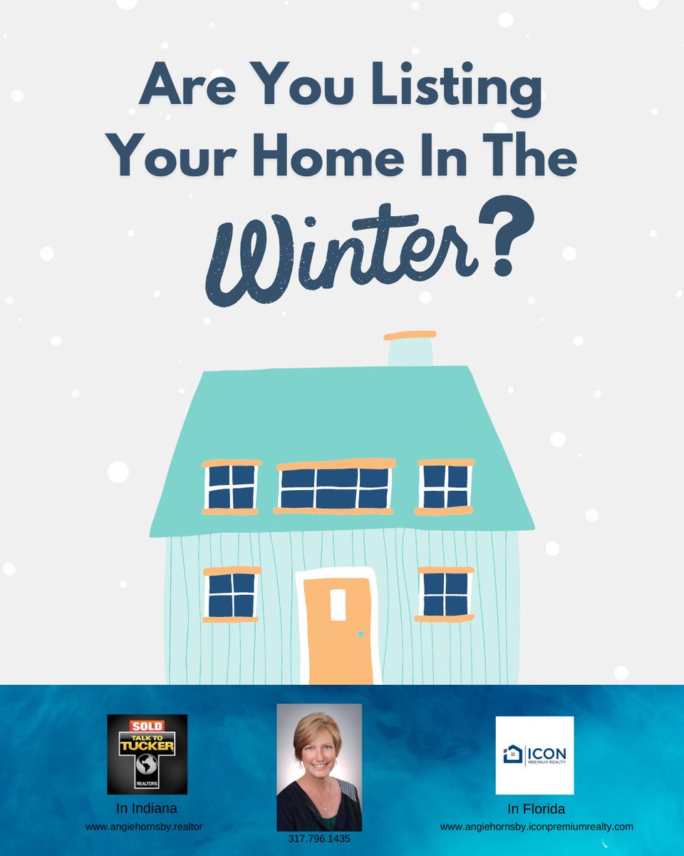 Angie46143's tweet photo. If you're listing your home for sale in the winter it can look a bit different than in other seasons. 

Reach out via the DMs for a complimentary seasonal home discussion.

#realestate #winterseason #homelisting #homeselling #homeseller #realestatelifestyle #realestatehomes https://t.co/Xz2D9Wxs4B