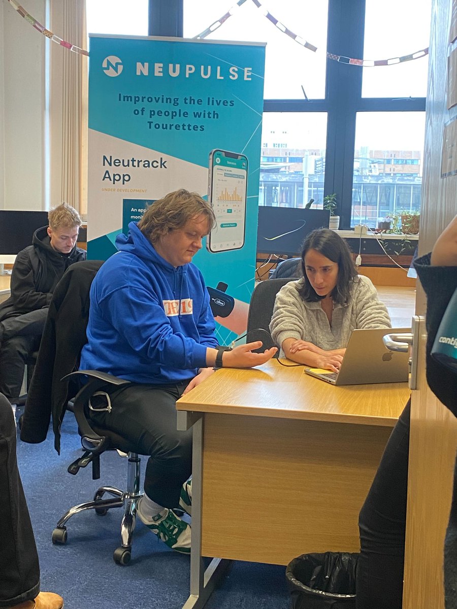 What an incredible morning! Our team at @neupulseuk was honoured to host @LewisCapaldi, who came to visit us in Nottingham to try out our wearable device for treating Tourette Syndrome #Tourettes #LewisCapaldi