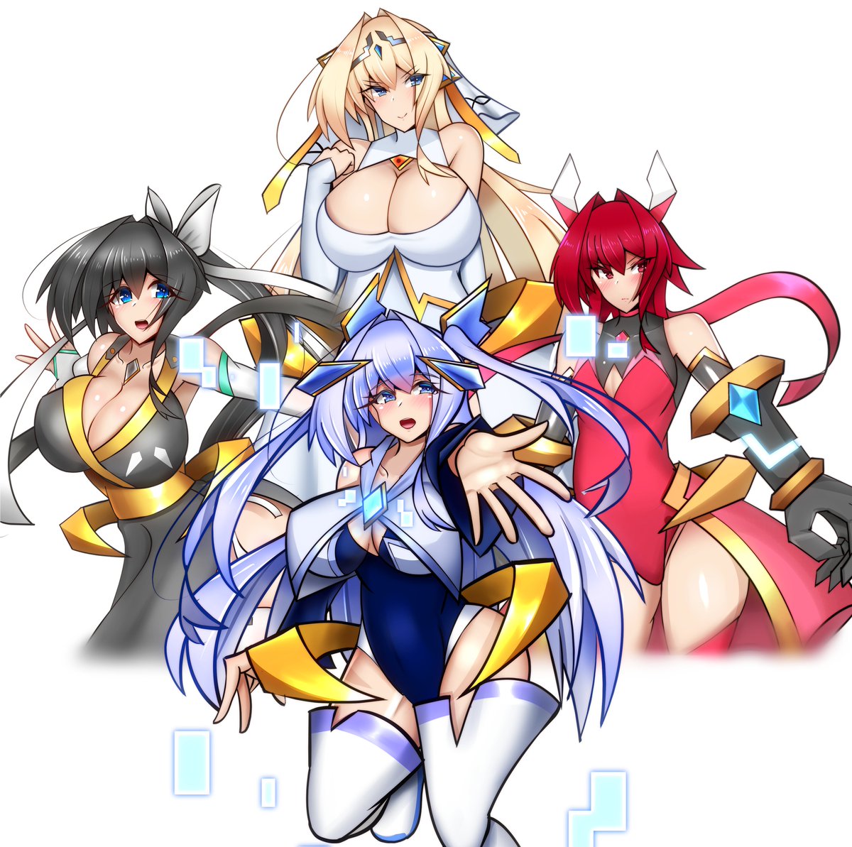 ○ルナティックフォニムオリジン
レヴェリーヴァイスの究極の姿(高校生時代)
原初の3フォームと呼ばれる黒、黄、赤の3フォームの力を集結させた。
大学生時代のましろは力を失い、フォームカードがすべて砕けてしまっている為この姿になることは不可能。 