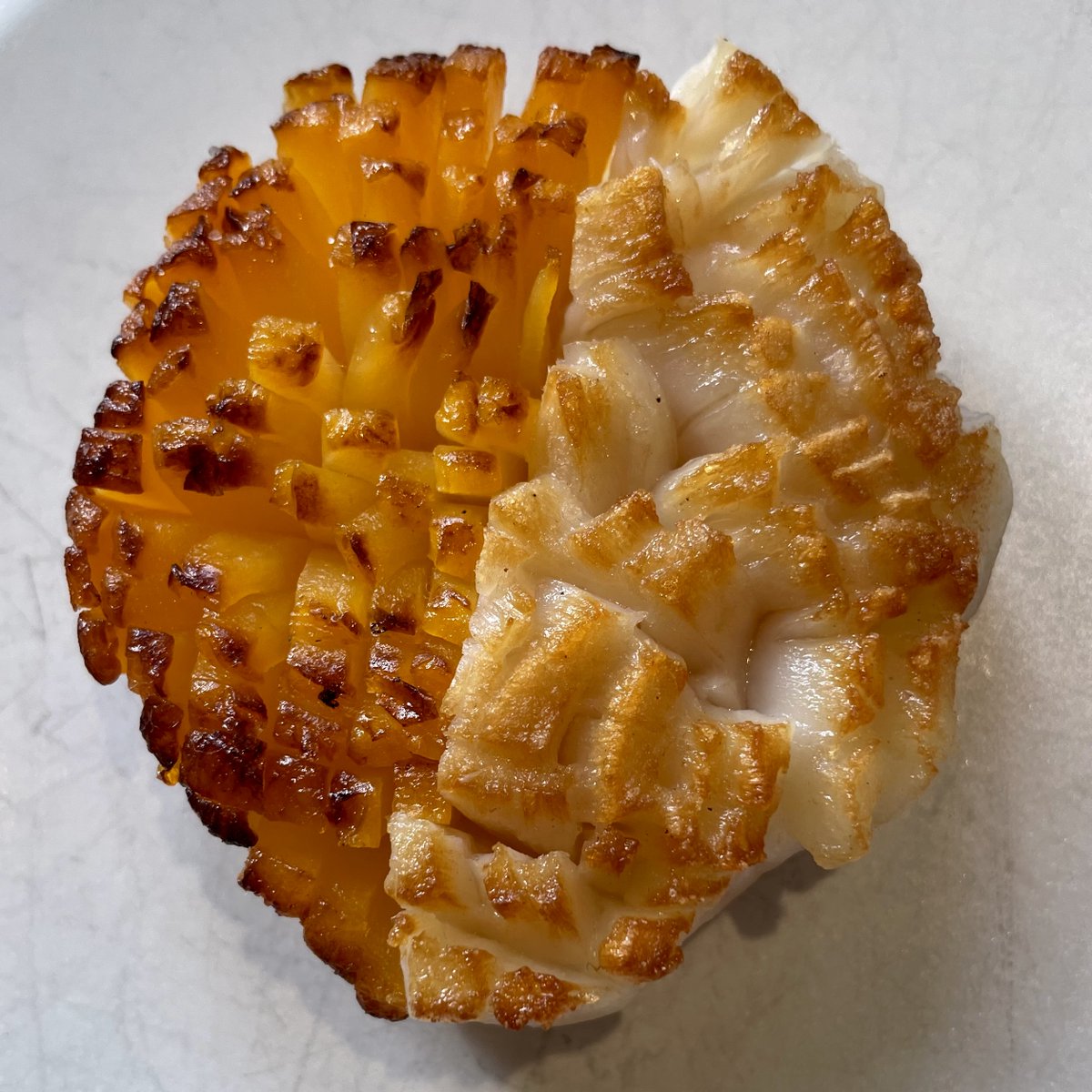 DanBarber's tweet photo. Turnip and scallop going Dutch https://t.co/UzhWE3rhtu