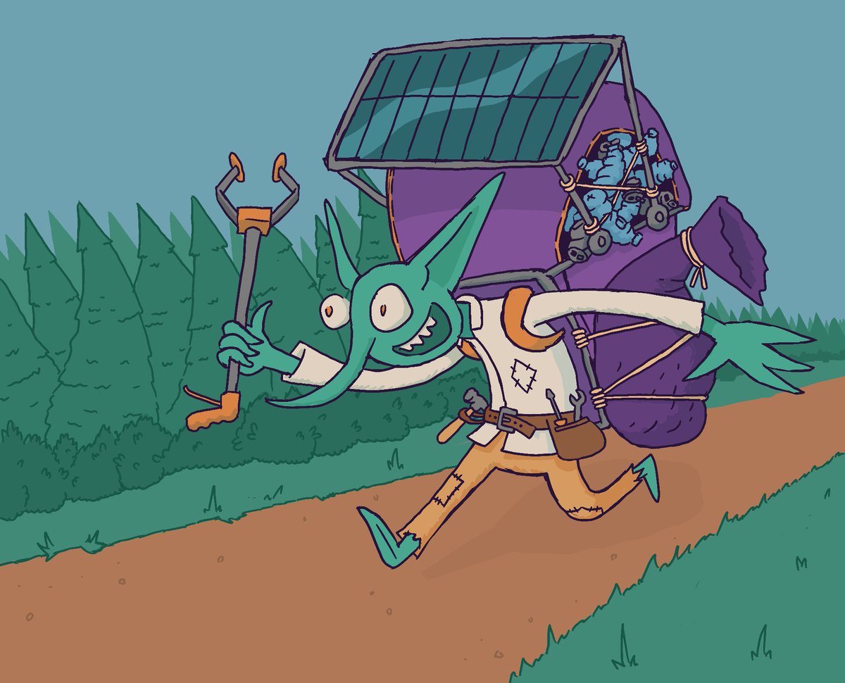 Goblins, with their tendency to collect shiny objects, make great model citizens.
#GoblinWeek #Solarpunk