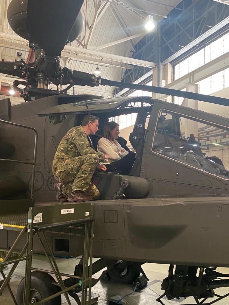 carolinenokes's tweet photo. Such an interesting visit to @BoeingUK at Middle Wallop this morning hearing about the Apache and Chinook training https://t.co/tfTIWlIqe0