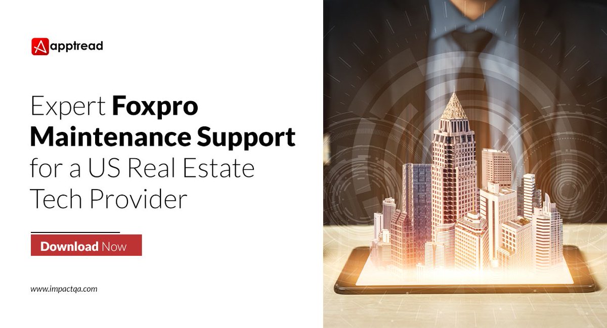 Apptread_'s tweet photo. Learn how Apptread's expert FoxPro maintenance support reduces backlog for a leading US #RealEstate technology provider.

Download the case study today!
https://t.co/imAmPxu44N

#casestudy #foxpro #migrationservices #legacymaintenance #legacysoftware #maintenance #technology https://t.co/m1xQvhgbCx