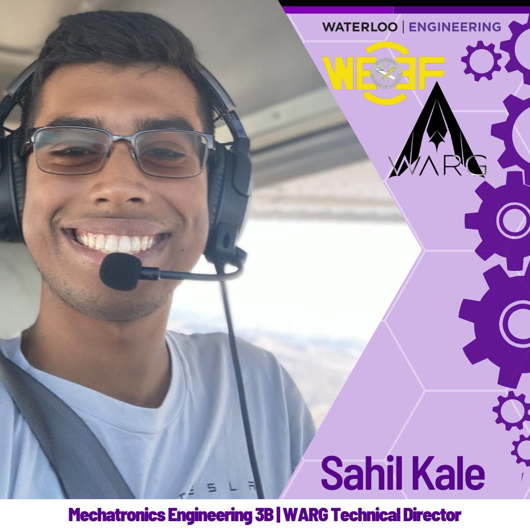 WaterlooENG's tweet image. Today&apos;s #WaterlooEngineering spotlight introduces us to Sahil Kale, 3rd year @UWaterloo Mechatronics Engineering student with a passion for all things robots and airplanes!

Read Sahil&apos;s full spotlight answers - bit.ly/3j25KMt