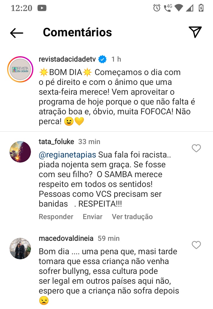 tatafoluke's tweet photo. @regianetapias impressionante como certos apresentadores camuflados continue sendo vistos. Agora pouco tive o desprazer de ouvir uma fala racista dessa infeliz apresentadora e seu comparsa de trabalho, que pelo visto só vende remédios e não conhece a nossa resistência RESPEITO https://t.co/rTuE9rDB53