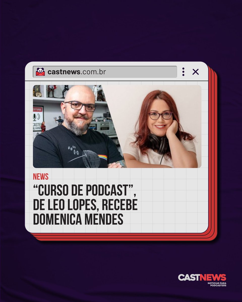 castnewsbr's tweet photo. Esta não é a primeira participação de Domenica no Curso de Podcast. Anteriormente, ela já participou do quadro Soul Podcaster🎙

Confira: https://t.co/FxHGHJn5Dq ou clique no link da bio 🔗

#podcasting #podcastbrasil @leoradiofobia @domenica_mendes https://t.co/lcqHDOMnH4