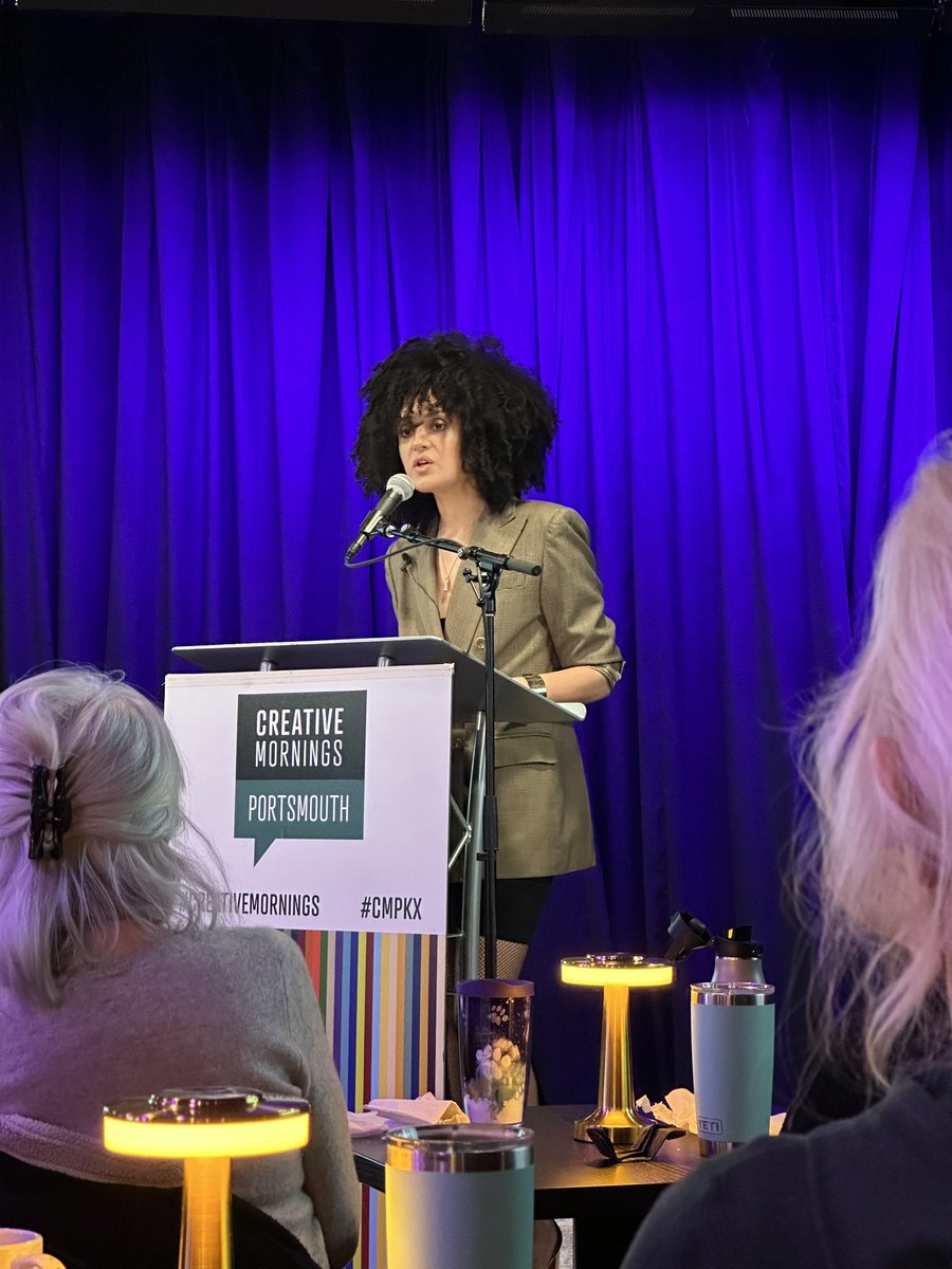 scottjoy's tweet image. I’m immensely grateful for #CreativeMornings and this morning’s opportunity to be in the room with Portsmouth’s poet laureate, @nellfell13. (Also, I’m delighted that Portsmouth has a poet laureate!) #cmpkx #cmsanctuary