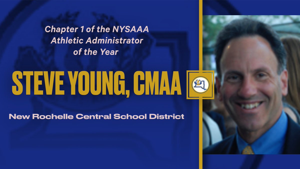 Today Steve was honored as the Chapter 1 NYSAAA AD of the Year. His body of work is unprecedented and it was an honor to be there to see him receive his due.