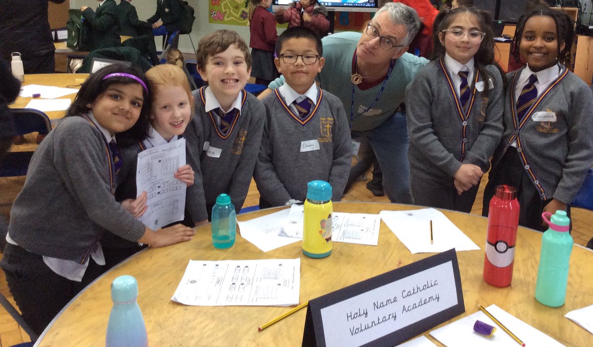 HolyNameLeeds's tweet image. Extremely proud of our Year 3/4 pupils representing our school at the AIM High Maths Day. They learnt various maths skills from International Maths Consultant Andrew Jeffrey. #funandlearning