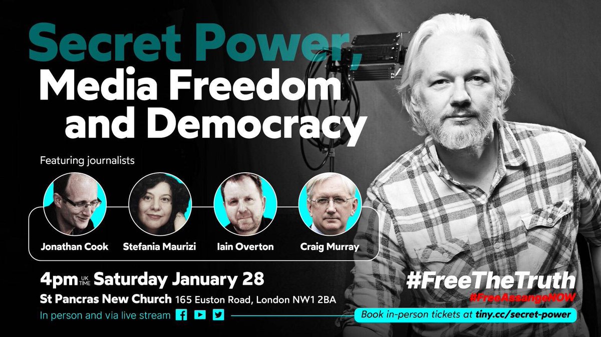 deepa_driver's tweet photo. Tomorrow at 4 pm join us at St Pancras New Church to get a taste of amazing art from former Guantanamo prisoners incl @MansoorAdayfi &amp; to participate in a meaningful discussion about democracy, press freedom and secret power

With guests including Jeremy Corbyn
#FreeAssangeNOW https://t.co/LzpxJETnQJ