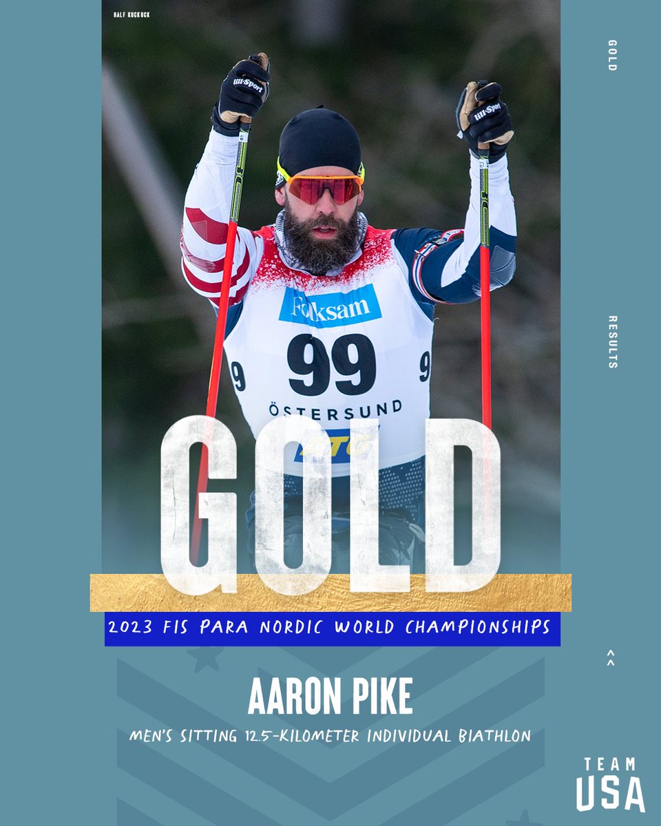 Team USA (@teamusa) on Twitter photo An unforgettable moment.
6x Paralympian <a href="/Pikester86/">Aaron Pike</a> earned his first-ever world title! ๐ฅ An unforgettable moment.
6x Paralympian <a href="/Pikester86/">Aaron Pike</a> earned his first-ever world title! ๐ฅ