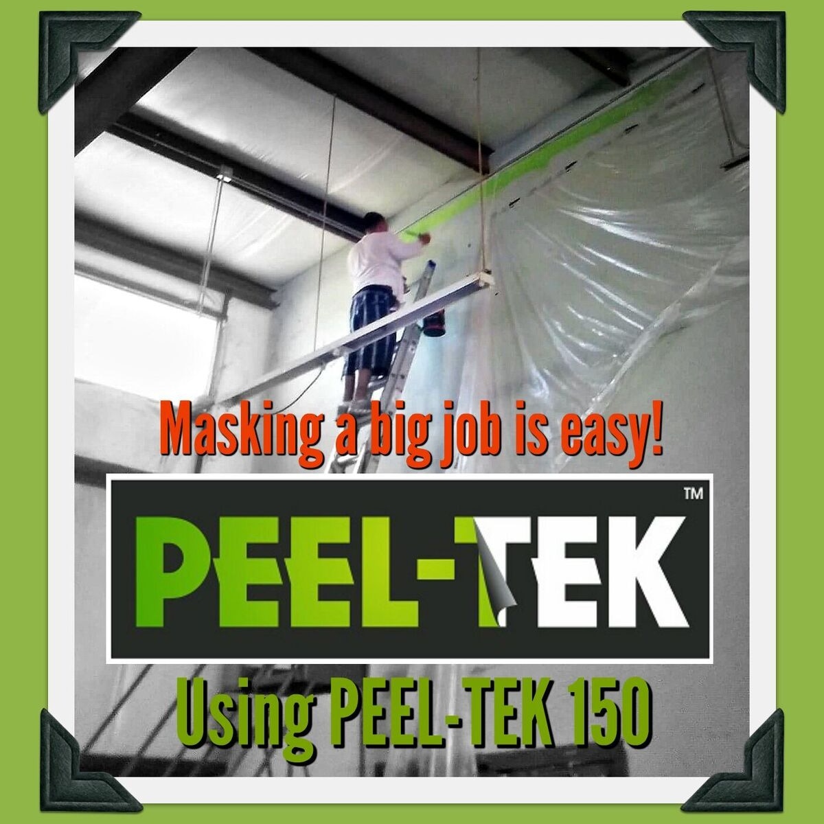 PeelTek's tweet photo. Do you have a big job to mask? Peel-Tek makes it easy, apply and cover with plastic or whatever you prefer it is truly that simple! #constructionsupplies #SoldOnAmazon #construction #concrete #homeimprovement #amazonfinds #amazonmusthaves #painter #paint #remodel https://t.co/bzLYWcIlQo