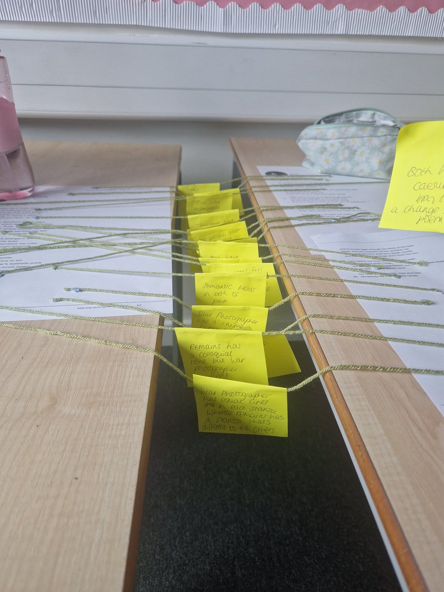 Poetry comparisons Friday p5 🤩 <a href="/NorthBromsgrove/">North Bromsgrove High School and Sixth Form 🌈</a>