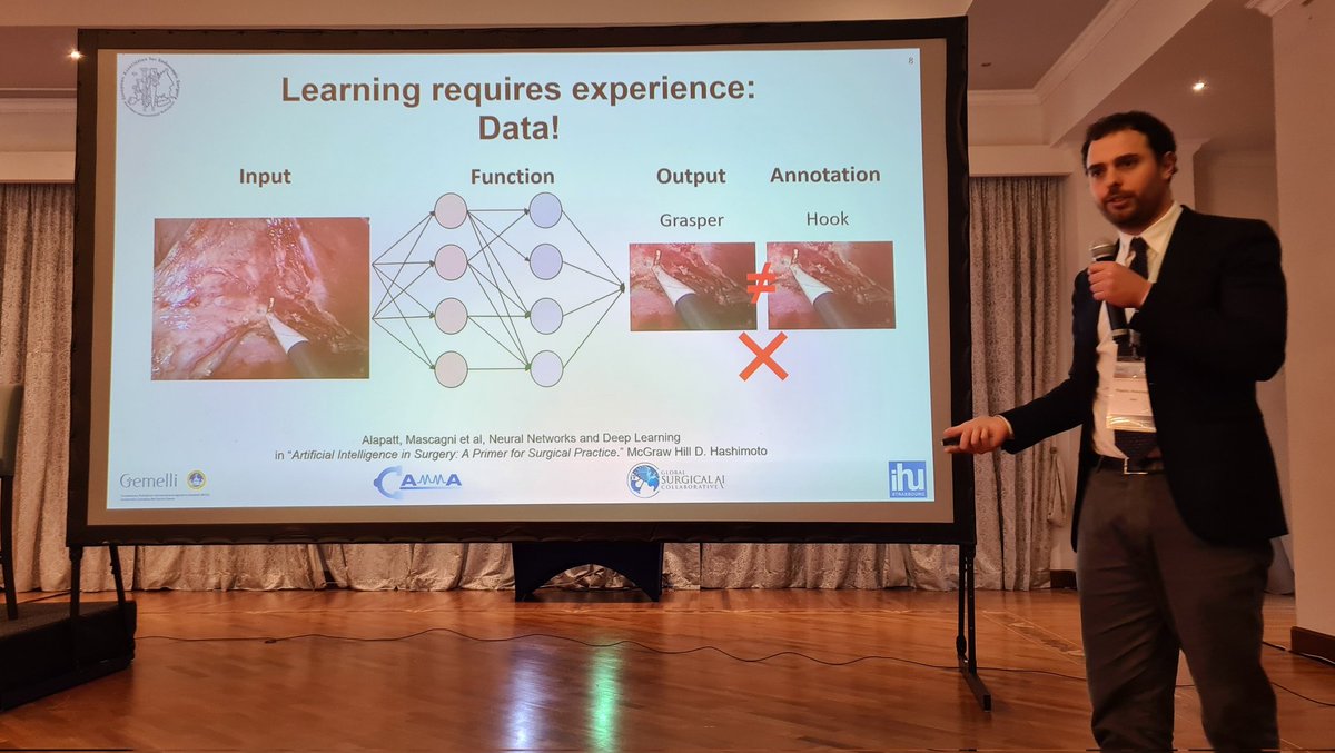 Yoav Mintz (@mintzyoav) on Twitter photo Fantastic talk by <a href="/p_masca/">Pietro Mascagni</a> explaining and simplifying Artificial Intelligence for surgeons. These kind of talks can be given only by masters in their field. This is happening now in the SIS of the <a href="/EAES_eu/">EAES</a> in Malta, organized by the Technology Committee. Fantastic talk by <a href="/p_masca/">Pietro Mascagni</a> explaining and simplifying Artificial Intelligence for surgeons. These kind of talks can be given only by masters in their field. This is happening now in the SIS of the <a href="/EAES_eu/">EAES</a> in Malta, organized by the Technology Committee.