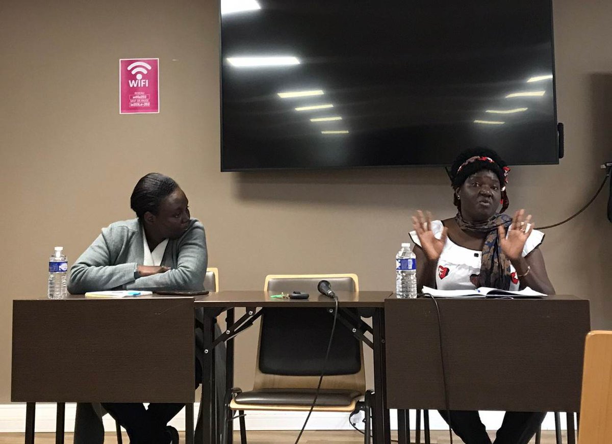 CAREfrance's tweet photo. 🆘"Viser l'égalité de genre, même dans les urgences" : notre experte Isadora Quay de @CAREGlobal et les activistes burkinabé et camerounaise de la délégation #Féministesenaction ont pris la parole ce matin pour que les femmes &amp; les filles soient au cœur de l'action humanitaire ♀️ https://t.co/JOaQ2oSHij