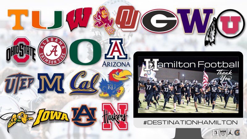 Great week for our kids! Thankful for these schools recruiting <a href="/Husky_Football7/">HamiltonHuskyFootball</a>