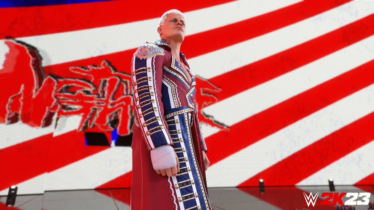He returned home to @WWE after 7 years. After 8 years, @codyrhodes makes his return to WWE2K. The American Nightmare is BACK 🇺🇸 #WWE2K23