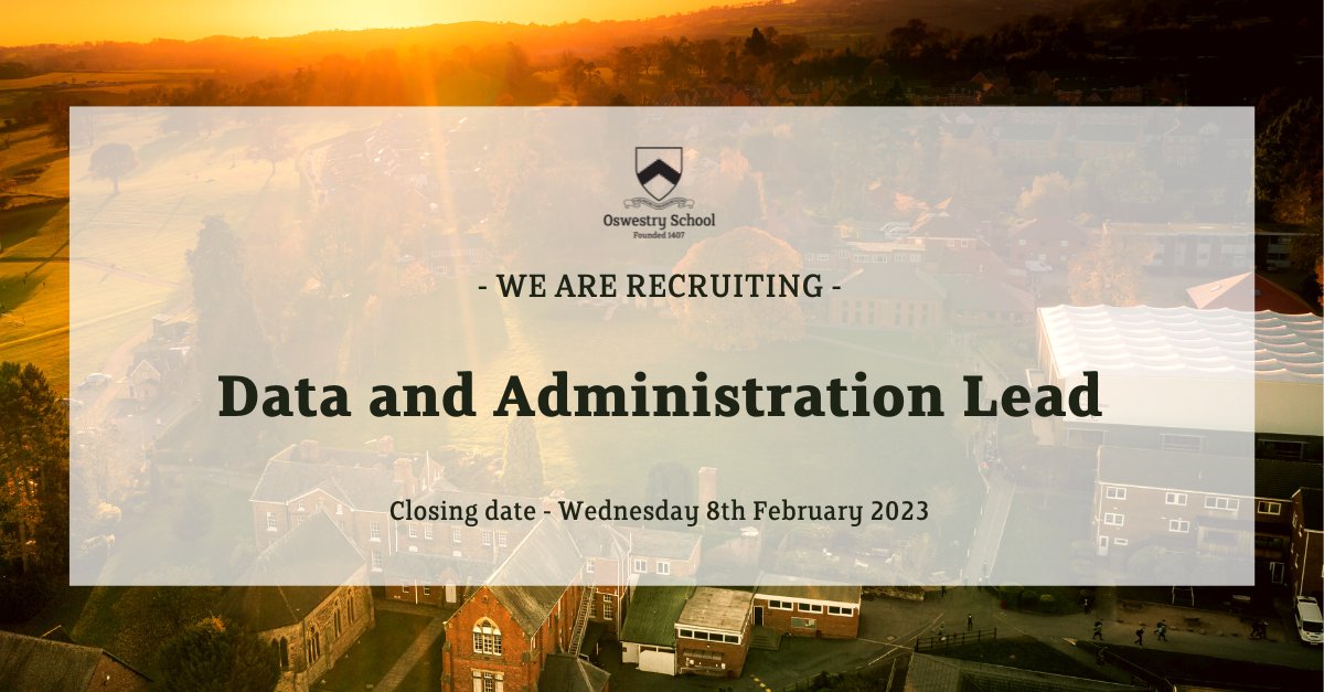 We are looking to appoint a reliable and trustworthy Data and Administration Lead to start as soon as possible. Previous office and data administration experience is essential. Click here for full details and to apply: bit.ly/3Jm6CpW  #ShropshireJobs #jobsinshropshire