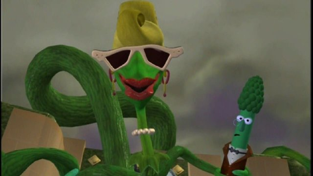 stevemorris__'s tweet photo. Woke up thinking about the incredibly servy Veggie Tales character "the rumor weed" https://t.co/HHxCtRFq1f