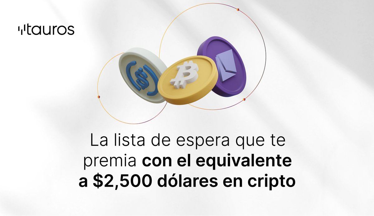Únete a la lista de espera más 🔥 Estamos muy cerca de aperturar nuevas cuentas y por ello traemos este increíble #Giveaway #cripto 

Participa y obtén tu código para referir en: tauros.io/leaderboard

¡Mucha suerte! 🫡⚡️
