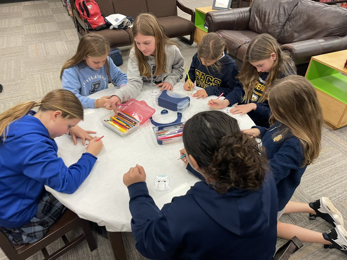 PACSMediaCenter's tweet photo. Lunar New Year + Thinker Thursday + 5th Graders = dragon cotton ball launchers 🐉☄️ Thanks @21stStacy and @GaTechLibrarian for inspiring our own Maker Movement! @PACSWolverines   @PACSACADEMICS @PACS_Head https://t.co/ruKWjw4hen