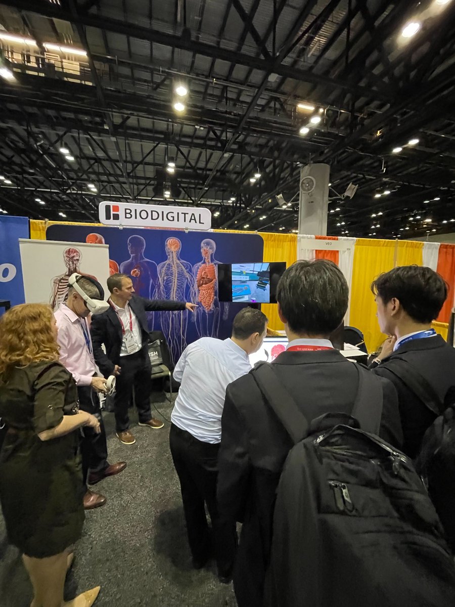 biodigitalhuman's tweet image. Our team had a great week at #IMSH2023. We met so many people, and had great conversations about what #interactive3d means for the SIM world. Additionally, alongside @Smiletrain, we launched the first-ever cleft surgery virtual reality platform experience.