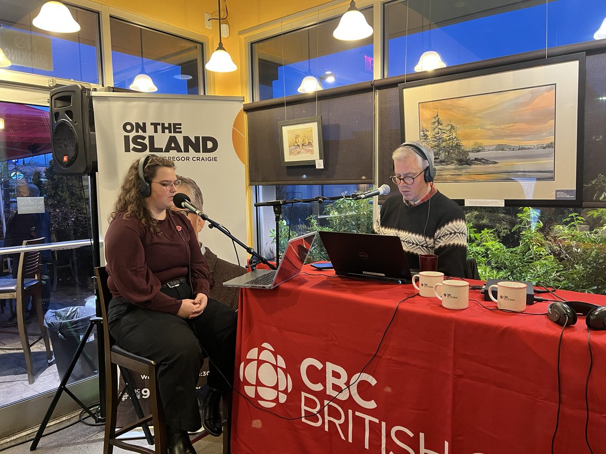 Great to have @clairepalmster joining our live CBC Nanaimo broadcast