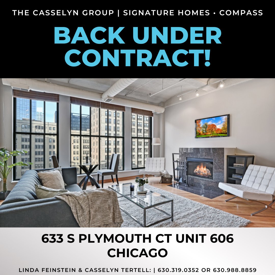 casselyngroup's tweet photo. Happy #Friday! Wrapping up the week with some great news! Back #UnderContract in #Chicago.
𝓒
𝓒
𝓒
#thecasselyngroup #signaturehomescompass #compasschicago #realestate #realtor #homesalepending #homeundercontract #listing #condo #cityliving #printersrow #tgif #feelgoodfriday https://t.co/qIIAewLbxf