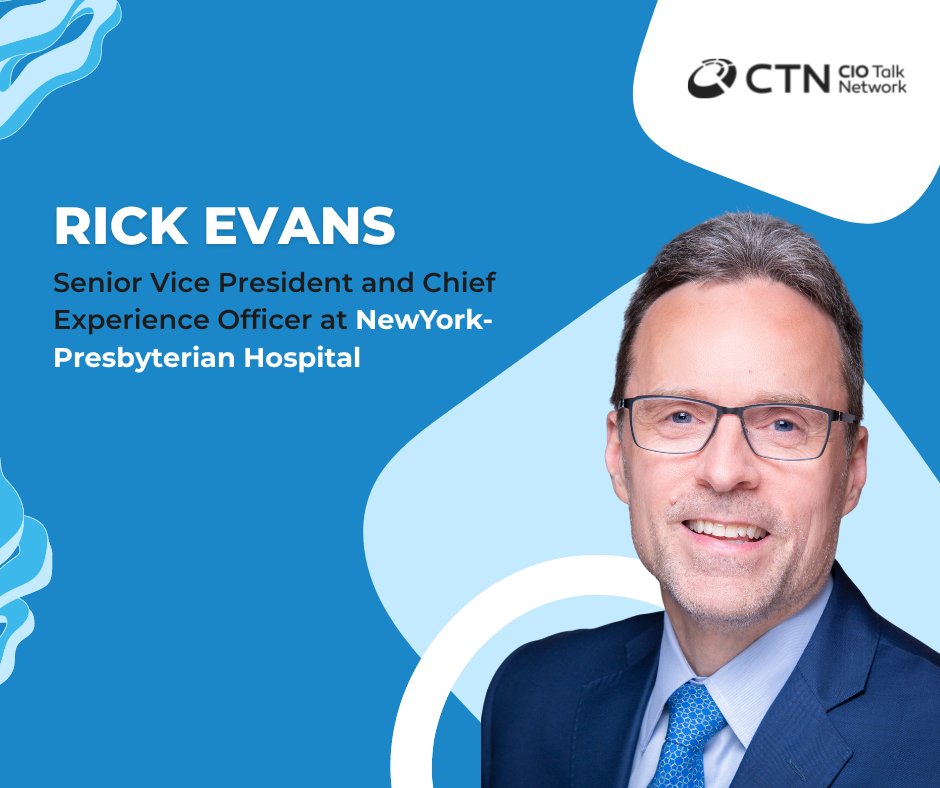 ciotalknetwork's tweet photo. Rick Evans is leading the charge at NewYork-Presbyterian. He's dedicated to providing an exceptional care experience for patients and their families from start to finish, including a comprehensive patient satisfaction strategy. #NYP #CTN
https://t.co/fJejk46m9x https://t.co/8UMdPqPD1o
