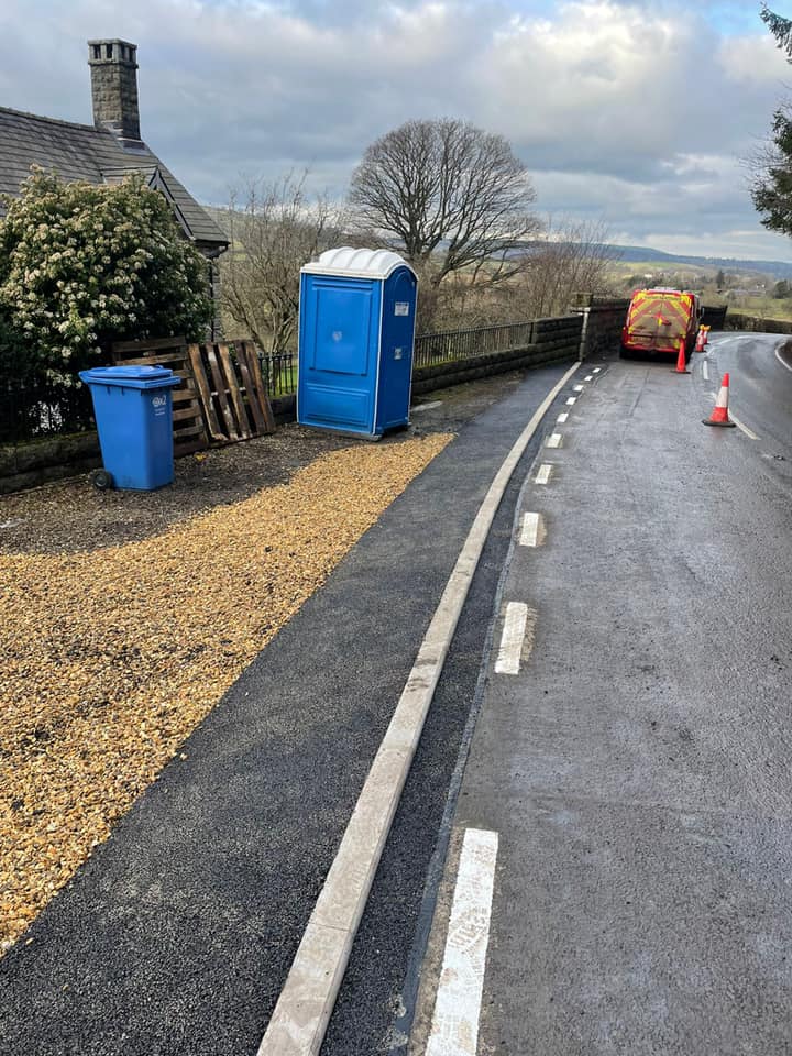 ParryLtd's tweet photo. A great job completed by one of our gangs this week. A kerb race installed for @DenbighshireCC to divert the water flow coming off the carriageway on rainy days away from the private driveway.
Well Done 👏🏻 https://t.co/zvAYwLqa03